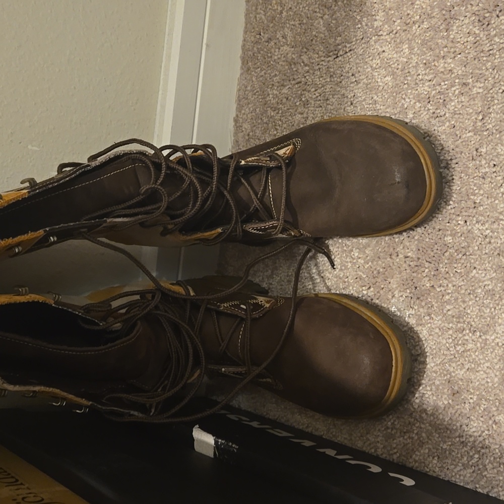 Vintage patchwork timberland boots 6 1/2 - Picture 2 of 4